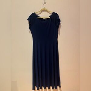 Chic Navy Blue Maxi Dress